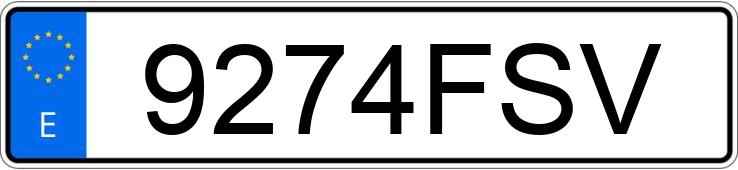 Numer rejestracyjny 9274FSV posiada FORD FOCUS CC