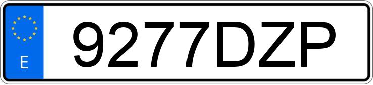 Numer rejestracyjny 9277DZP posiada NISSAN NOTE