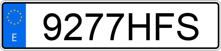 Numer rejestracyjny 9277HFS posiada CITROEN C4 PICASSO 5PZ