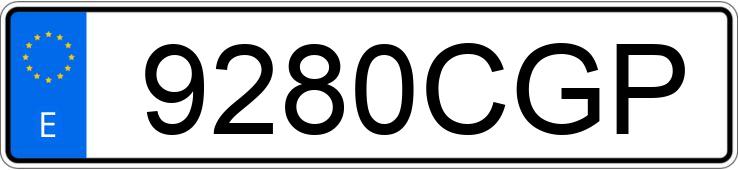 Numer rejestracyjny 9280CGP posiada SEAT IBIZA