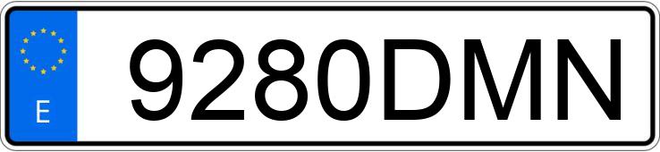 Numer rejestracyjny 9280DMN posiada PEUGEOT 307