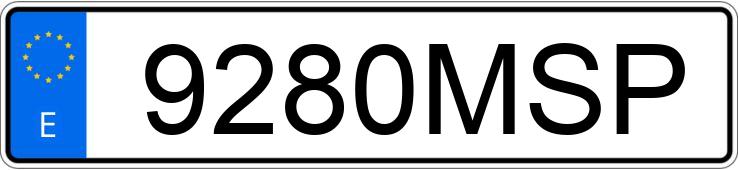 Numer rejestracyjny 9280MSP posiada BMW X1