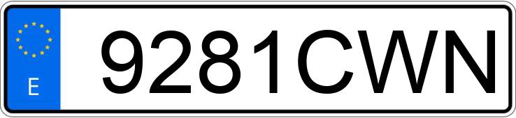 Numer rejestracyjny 9281CWN posiada SEAT IBIZA