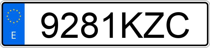 Numer rejestracyjny 9281KZC posiada BMW X1