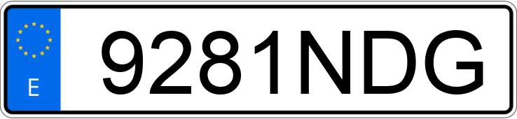 Numer rejestracyjny 9281NDG posiada SKODA FABIA