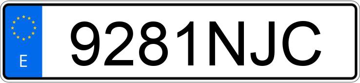 Numer rejestracyjny 9281NJC posiada TALARIA STING