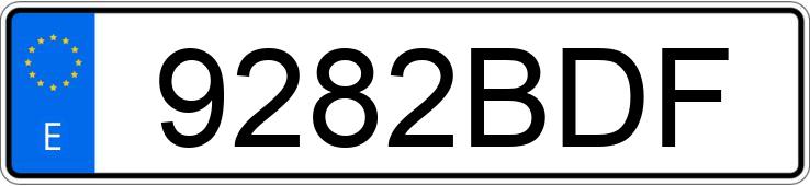 Numer rejestracyjny 9282BDF posiada JEEP GRAND CHEROKEE