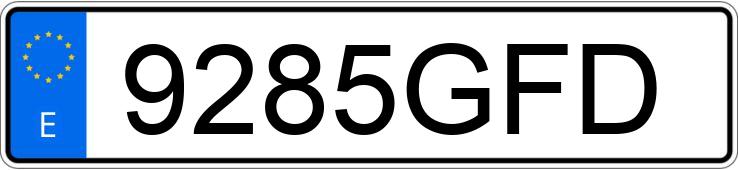 Numer rejestracyjny 9285GFD posiada VOLKSWAGEN GOLF Numer rejestracyjny 9285GFD posiada VOLKSWAGEN GOLF