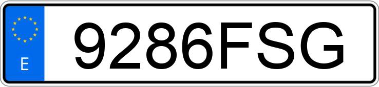 Numer rejestracyjny 9286FSG posiada VOLVO C30