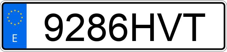 Numer rejestracyjny 9286HVT posiada FIAT SCUDO