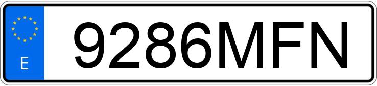Numer rejestracyjny 9286MFN posiada XEV KITTY