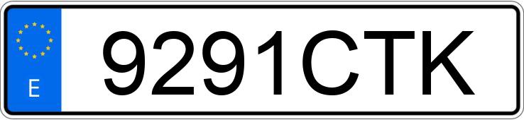 Numer rejestracyjny 9291CTK posiada ROVER 45