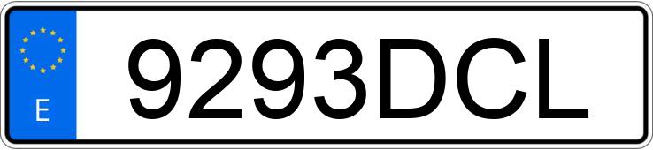 Numer rejestracyjny 9293DCL posiada MERCEDES SLK (170-171)