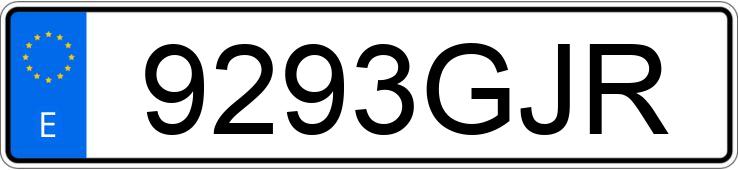 Numer rejestracyjny 9293GJR posiada SEAT IBIZA