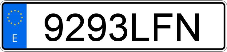 Numer rejestracyjny 9293LFN posiada VOLVO V90
