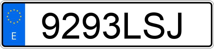 Numer rejestracyjny 9293LSJ posiada LAND ROVER RANGE ROVER VELAR