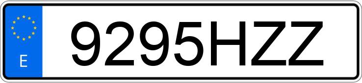 Numer rejestracyjny 9295HZZ posiada VOLKSWAGEN CROSSGOLF