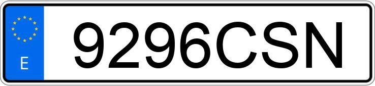 Il numero di registrazione 9296CSN ha FORD FOCUS Il numero di registrazione 9296CSN ha FORD FOCUS