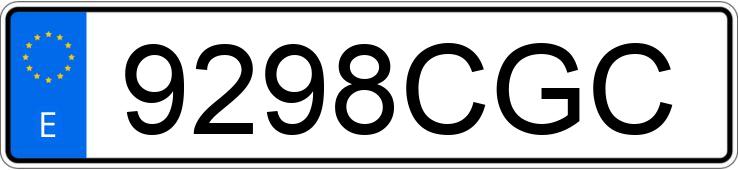 Numer rejestracyjny 9298CGC posiada BMW SERIE 3