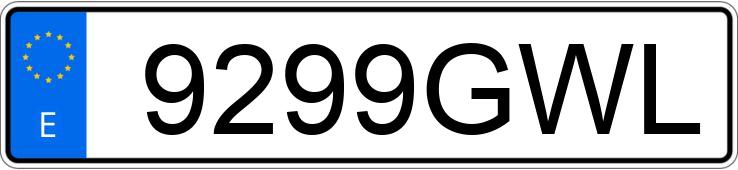 Numer rejestracyjny 9299GWL posiada CHEVROLET-GM SPARK