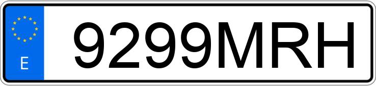 Numer rejestracyjny 9299MRH posiada TOYOTA PROACE CITY