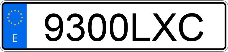 Numer rejestracyjny 9300LXC posiada PEUGEOT 308