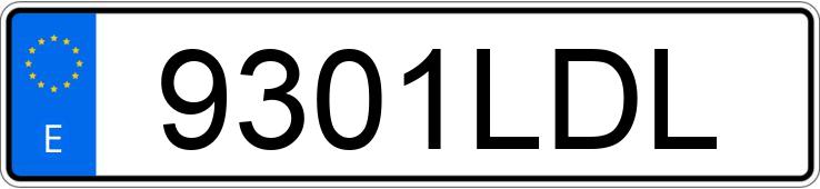Il numero di registrazione 9301LDL ha SEAT IBIZA