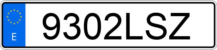 Numer rejestracyjny 9302LSZ posiada PEUGEOT RIFTER