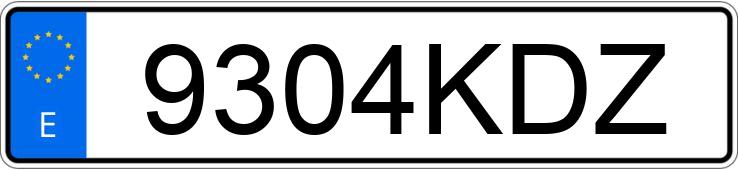 Numer rejestracyjny 9304KDZ posiada MERCEDES VITO Numer rejestracyjny 9304KDZ posiada MERCEDES VITO