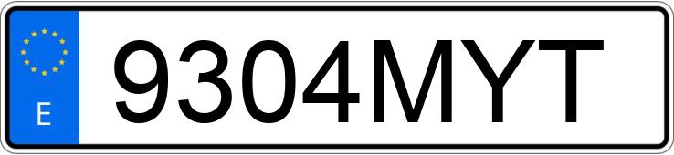 Numer rejestracyjny 9304MYT posiada VOLKSWAGEN MULTIVAN Numer rejestracyjny 9304MYT posiada VOLKSWAGEN MULTIVAN