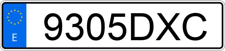 Numer rejestracyjny 9305DXC posiada RENAULT GRAND ESPACE