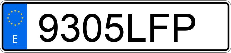 Numer rejestracyjny 9305LFP posiada BMW X4