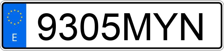 Numer rejestracyjny 9305MYN posiada SEAT IBIZA