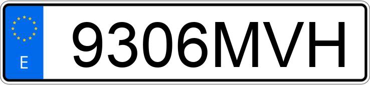 Numer rejestracyjny 9306MVH posiada AUDI A3 SPORTBACK