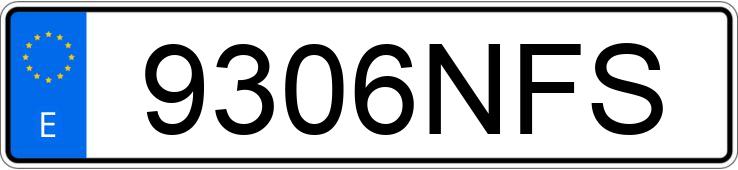 Numer rejestracyjny 9306NFS posiada BMW SERIE 7