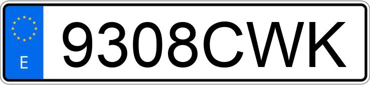 Numer rejestracyjny 9308CWK posiada SEAT IBIZA Numer rejestracyjny 9308CWK posiada SEAT IBIZA