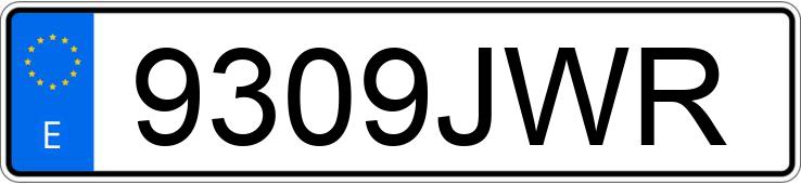 Numer rejestracyjny 9309JWR posiada MERCEDES CLA (117)