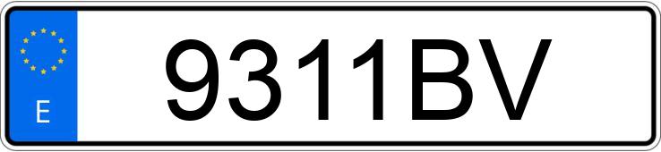 Numer rejestracyjny 9311BV posiada Citroen C15