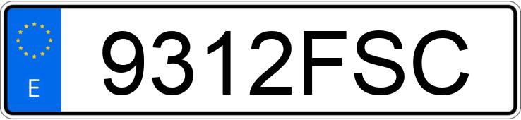 Numer rejestracyjny 9312FSC posiada OPEL VIVARO