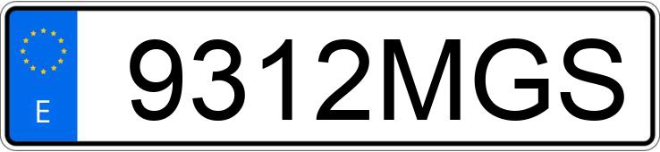 Numer rejestracyjny 9312MGS posiada TOYOTA PROACE CITY VERSO