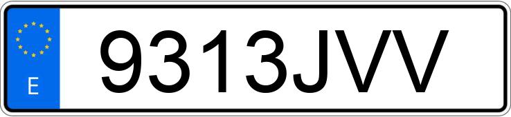 Numer rejestracyjny 9313JVV posiada VOLKSWAGEN CALIFORNIA