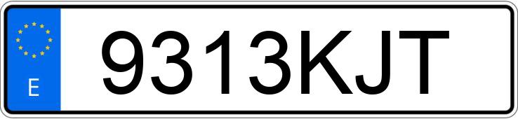 Numer rejestracyjny 9313KJT posiada FORD KUGA Numer rejestracyjny 9313KJT posiada FORD KUGA