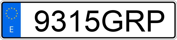 Numer rejestracyjny 9315GRP posiada MERCEDES V (638-639-447)