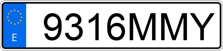 Numer rejestracyjny 9316MMY posiada SEAT IBIZA