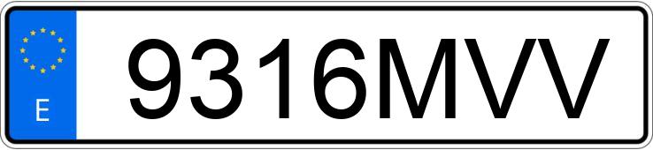 Numer rejestracyjny 9316MVV posiada PEUGEOT 208