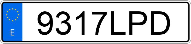 Numer rejestracyjny 9317LPD posiada VOLKSWAGEN GOLF Numer rejestracyjny 9317LPD posiada VOLKSWAGEN GOLF