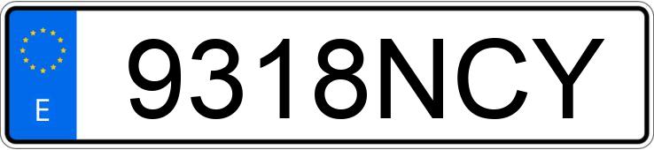 Numer rejestracyjny 9318NCY posiada VOLKSWAGEN TAIGO