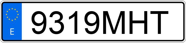 Numer rejestracyjny 9319MHT posiada HYUNDAI I10