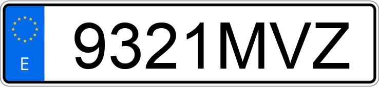 Numer rejestracyjny 9321MVZ posiada BMW X2