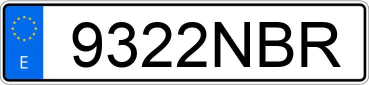 Numer rejestracyjny 9322NBR posiada YAMAHA YP 125